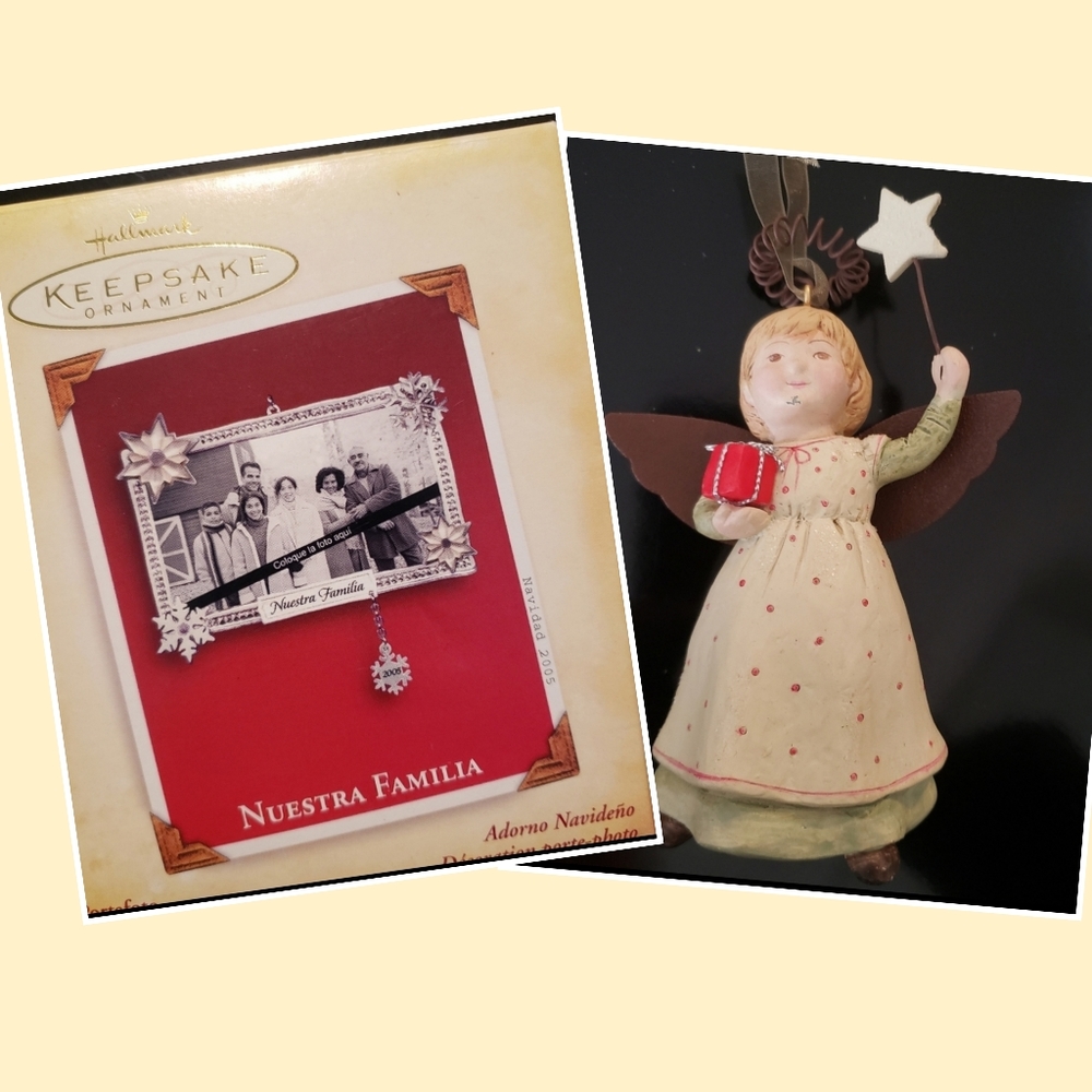 Hallmark ornaments (lot of 2)